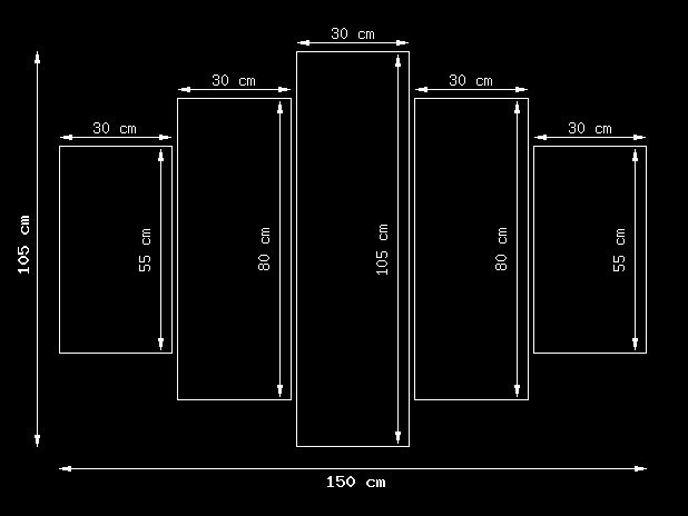 105CM 150CM OBRAZ 5 ELEM ART OF MUSTANG DRUK